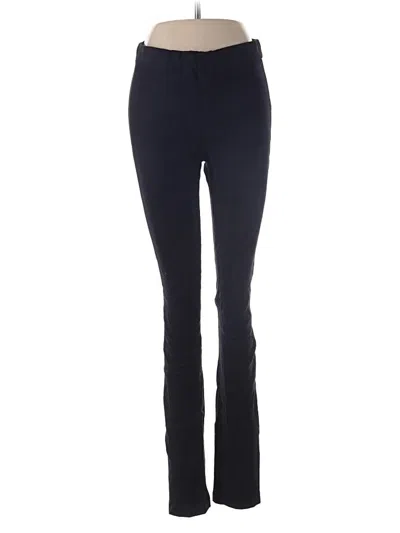 Pre-owned J.crew Collection Leather Pants In Blue