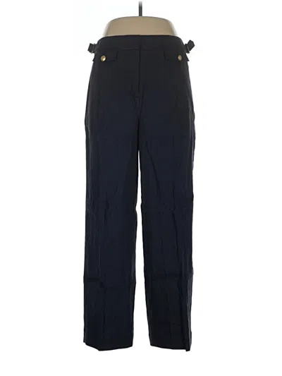 Pre-owned J.crew Collection Linen Pants In Blue
