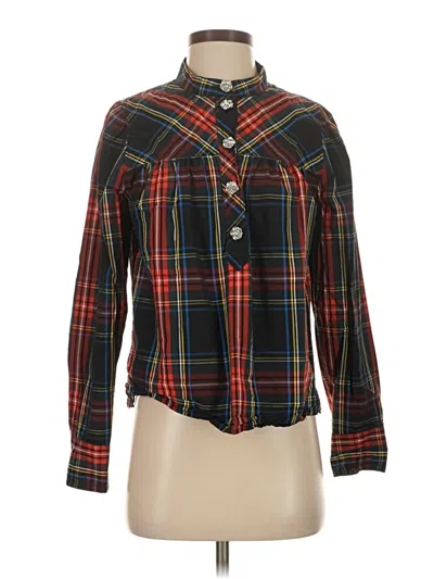 Pre-owned J.crew Collection Long Sleeve Button Down Shirt In Black