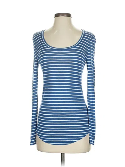 Pre-owned J.crew Collection Long Sleeve T-shirt In Blue