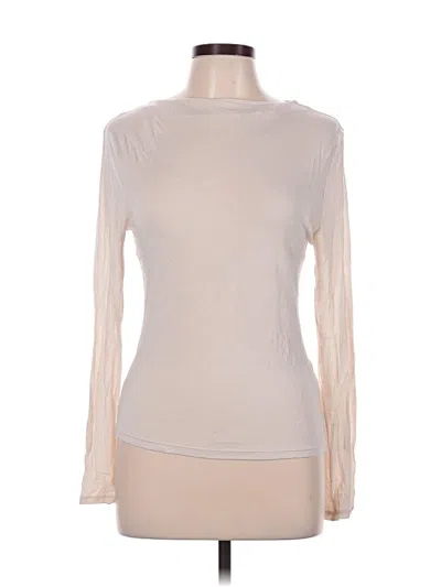 Pre-owned J.crew Collection Long Sleeve Top Ivory Turtleneck Tops