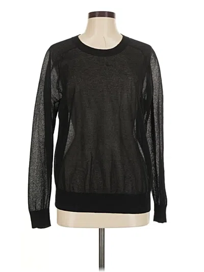 Pre-owned J.crew Collection Long Sleeve T-shirt In Black