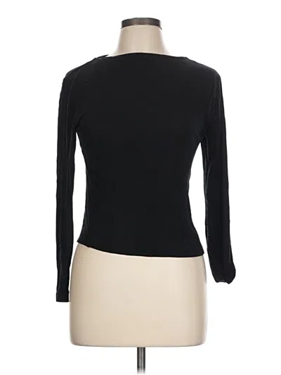 Pre-owned J.crew Collection Long Sleeve T-shirt In Black