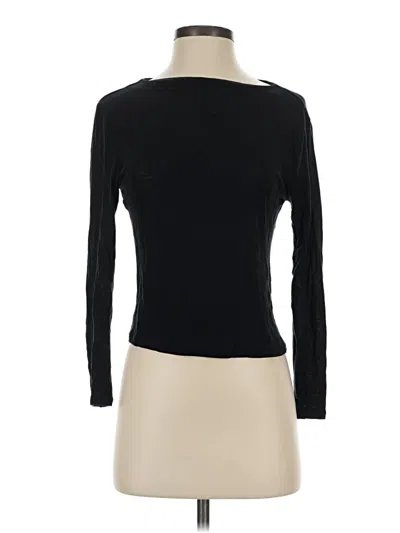 Pre-owned J.crew Collection Long Sleeve T-shirt In Black