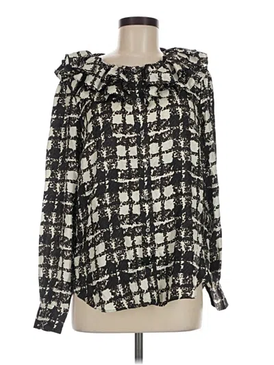 Pre-owned J.crew Collection Long Sleeve T-shirt In Black