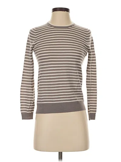 Pre-owned J.crew Collection Long Sleeve Turtleneck In Brown