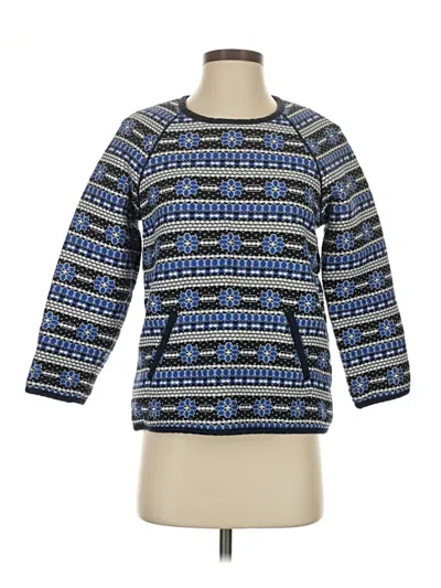 Pre-owned J.crew Collection Pullover Sweater In Blue