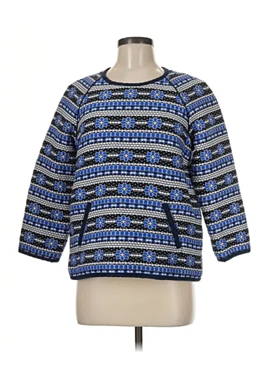 Pre-owned J.crew Collection Pullover Sweater In Blue