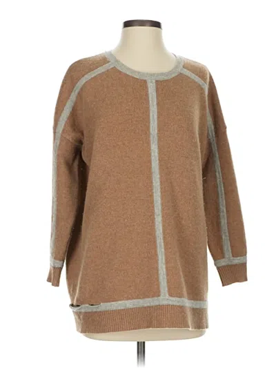 Pre-owned J.crew Collection Pullover Sweater In Brown