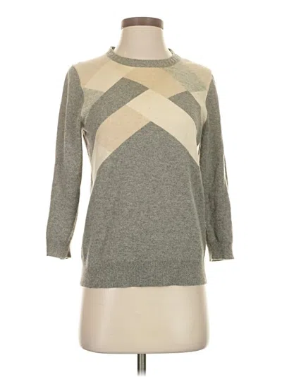 Pre-owned J.crew Collection Pullover Sweater In Gray