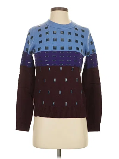 Pre-owned J.crew Collection Pullover Sweater In Purple