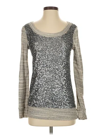 Pre-owned J.crew Collection Pullover Sweater In Silver