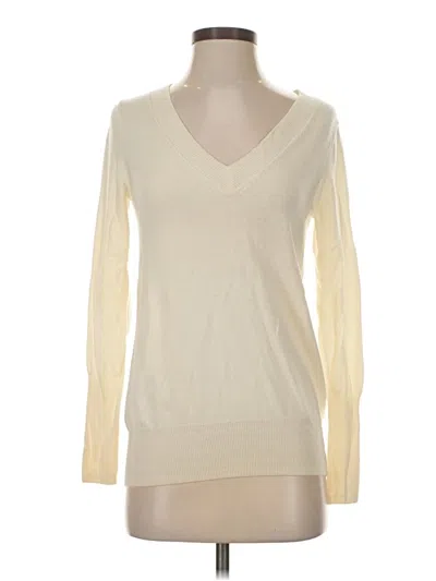 Pre-owned J.crew Collection Pullover Sweater In White