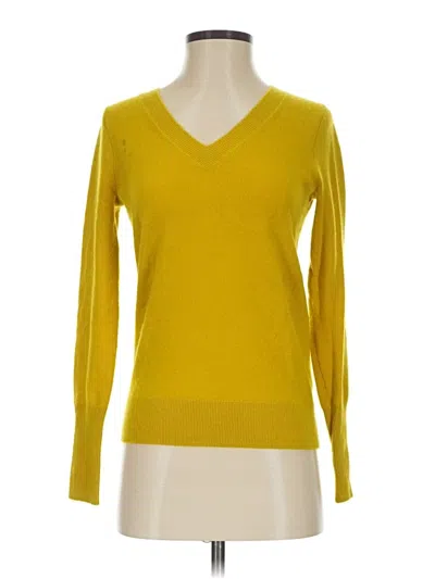 Pre-owned J.crew Collection Pullover Sweater In Yellow