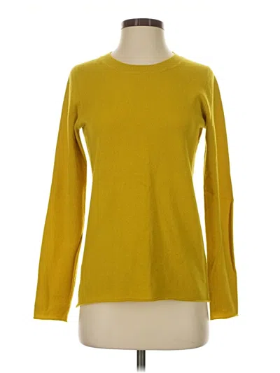 Pre-owned J.crew Collection Pullover Sweater In Yellow
