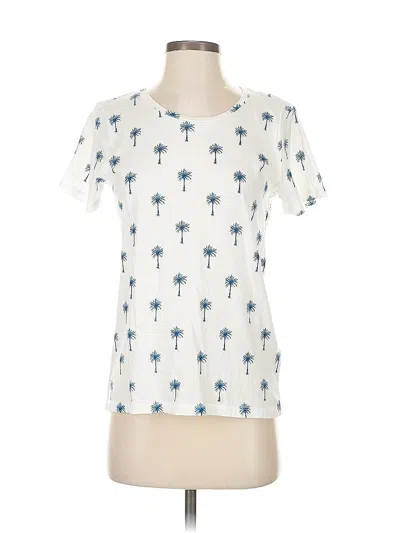 Pre-owned J.crew Collection Short Sleeve T-shirt In White