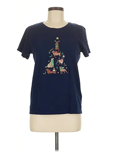 Pre-owned J.crew Collection Short Sleeve T-shirt In Blue