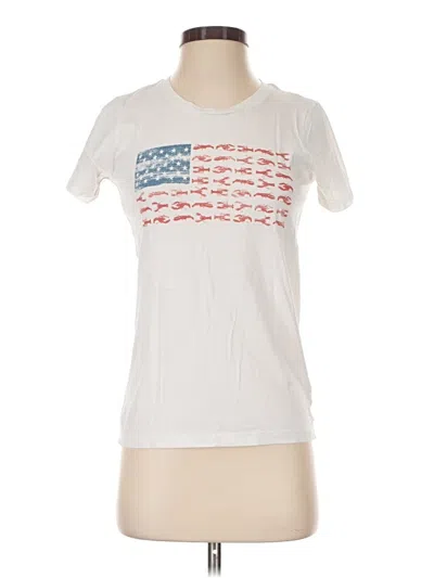 Pre-owned J.crew Collection Short Sleeve T-shirt In Ivory