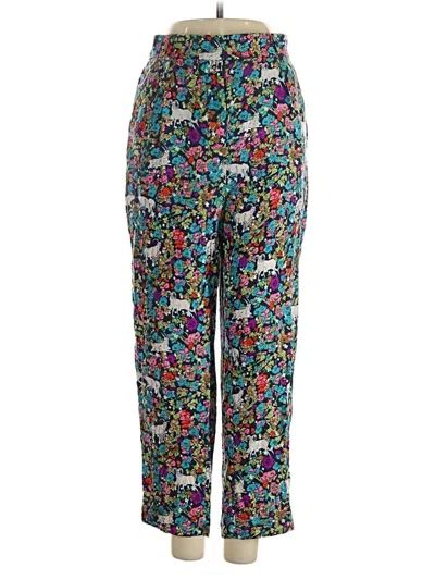 Pre-owned J.crew Collection Silk Pants In Blue