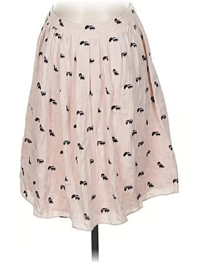 Pre-owned J.crew Collection Silk Skirt In Pink