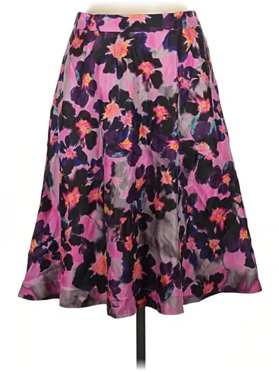 Pre-owned J.crew Collection Silk Skirt In Purple