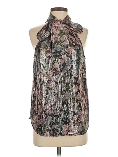 Pre-owned J.crew Collection Sleeveless Blouse In Gray