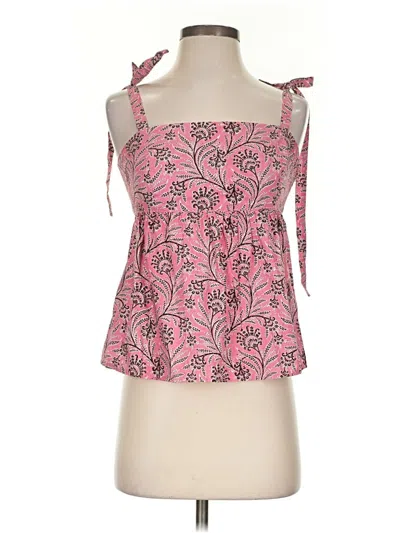 Pre-owned J.crew Collection Sleeveless Blouse In Pink