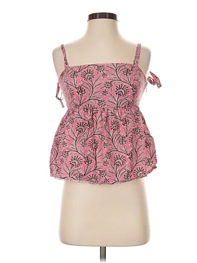 Pre-owned J.crew Collection Sleeveless Blouse In Pink