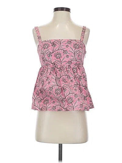 Pre-owned J.crew Collection Sleeveless Blouse In Pink
