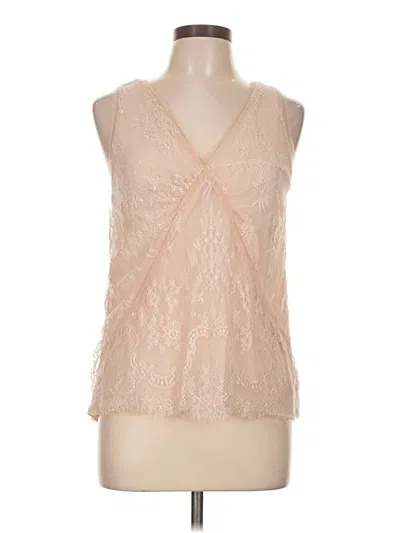 Pre-owned J.crew Collection Sleeveless Blouse In Tan