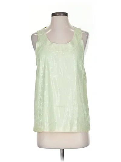 Pre-owned J.crew Collection Sleeveless Top Green Halter Neckline Tops