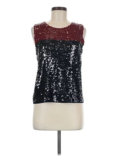 Pre-owned J.crew Collection Sleeveless Top Silver Strapless Neckline Tops