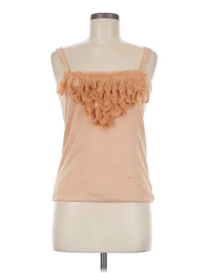 Pre-owned J.crew Collection Sleeveless Top Tan Sweetheart Neckline Tops