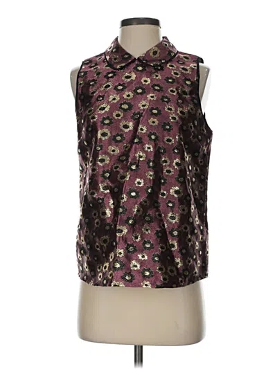 Pre-owned J.crew Collection Sleeveless T-shirt In Purple