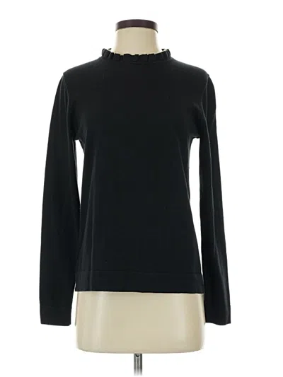 Pre-owned J.crew Collection Turtleneck Sweater In Black