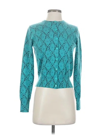 Pre-owned J.crew Collection Turtleneck Sweater In Blue