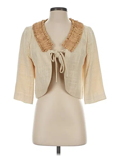 Pre-owned J.crew Collection Vest In Ivory