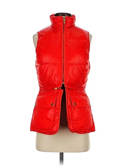 Pre-owned J.crew Collection Vest In Red