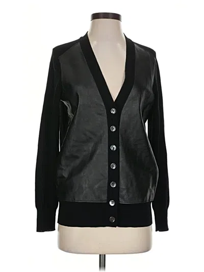 Pre-owned J.crew Collection Wool Cardigan Sweater In Black