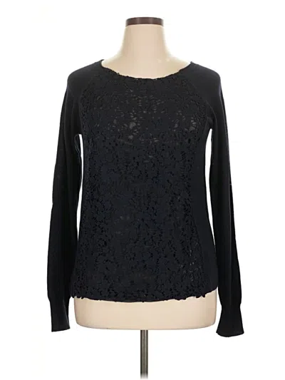 Pre-owned J.crew Collection Wool Pullover Sweater In Black