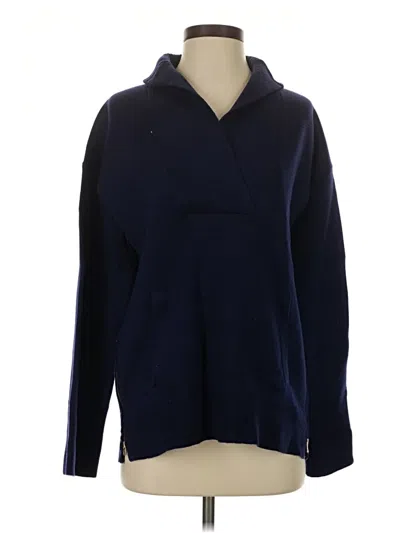 Pre-owned J.crew Collection Wool Pullover Sweater In Blue