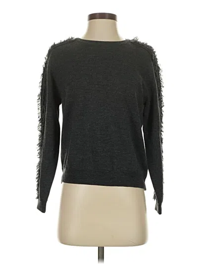 Pre-owned J.crew Collection Wool Pullover Sweater In Gray