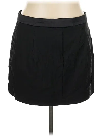 Pre-owned J.crew Collection Wool Skirt In Black