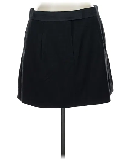 Pre-owned J.crew Collection Wool Skirt In Black