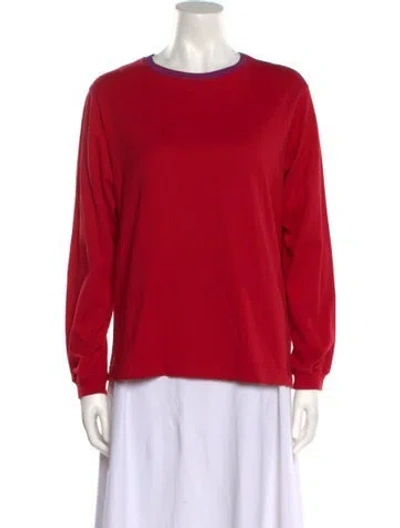 Pre-owned Jcrew Crew Neck Long Sleeve Sweatshirt In Red