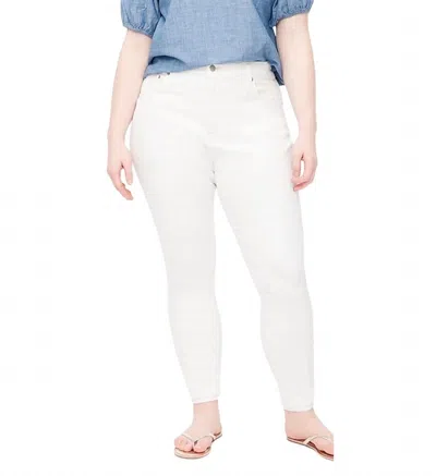 Jcrew Curvy 10" High-rise Skinny Jean In Signature Stretch In White