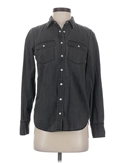 Pre-owned Jcrew Denim Jacket In Gray