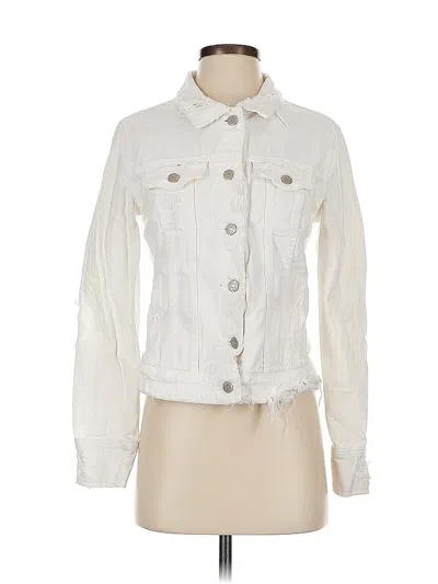Pre-owned Jcrew Denim Jacket In White