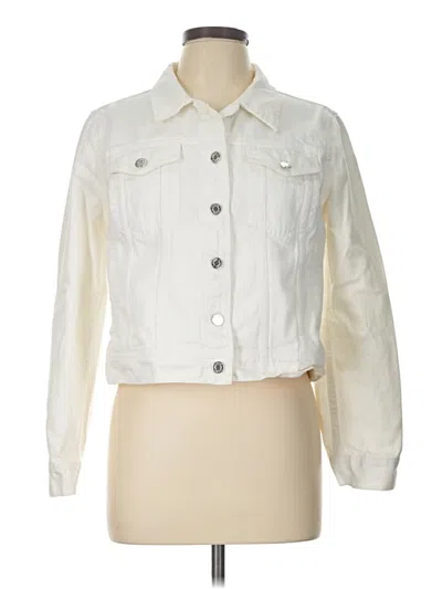 Pre-owned Jcrew Denim Jacket In White