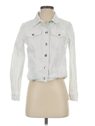 Pre-owned Jcrew Denim Jacket In White